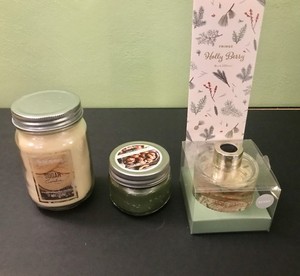 Christmas Lot- 1 Reed Diffuser and 3 Jar Candles *Read Description