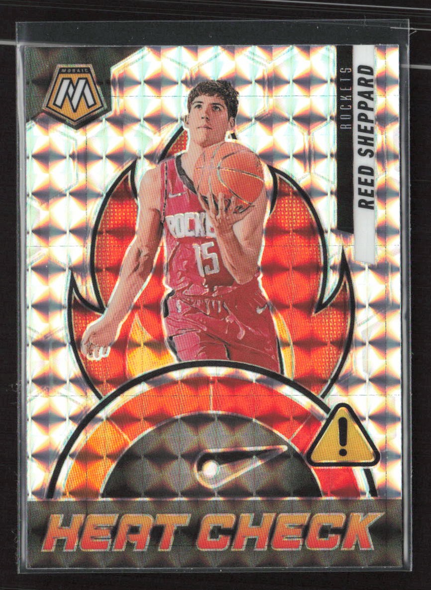 Reed Sheppard 2024-25 Panini Mosaic #11 Heat Check Mosaic Prizm
