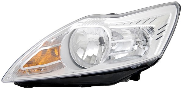 Scheinwerfer Links FüR Ford Focus MK2 Facelift 2008- Halogen H1 H7 Chrom + LWR-image