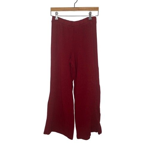 Pantalones de salón Banana Republic rojos de pierna ancha holgados cómodos para mujer talla XS - Imagen 2 de 7