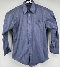 Christian Dior Monsieur Long Sleeve Button Down Blue Men  s Size 15.5 32/33