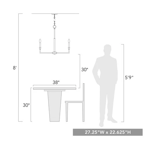 Golden Lighting 8209-6 Ellyn 6 Light 27"W Taper Candle Chandelier - Black - Picture 6 of 10