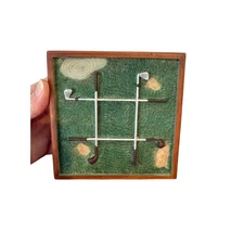 Golf Tic Tac Toe Game Set Golfers Golf Balls Novelty Decor
