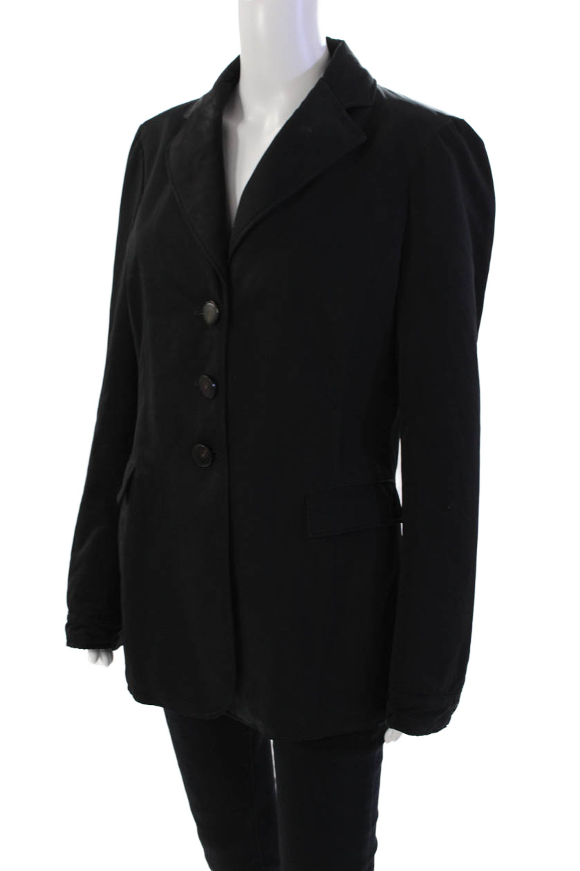 Armani Collezioni Womens Solid Button Down Mid Le… - image 3