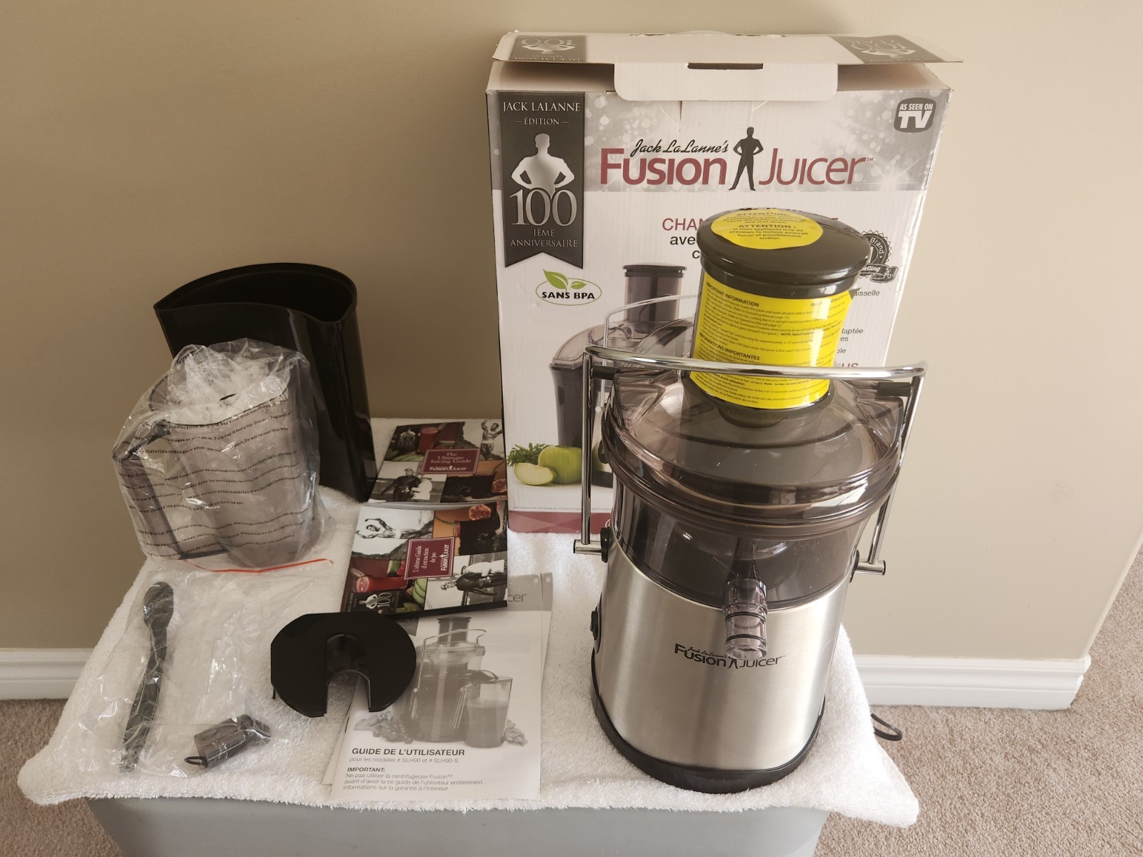 Jack LaLanne Fusion Juicer 100 Year Anniversary Edition NEW Open Box Complete...