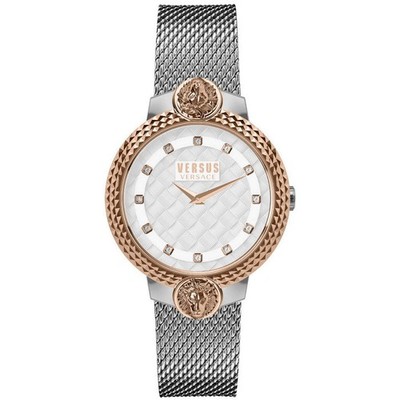 Damenuhr VERSUS By Versace MOUFFETARD VSPLK1520 Edelstahl Mesh Gold Rose