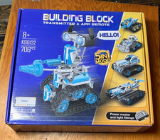anysun STEM Robot 5-in-1 Building Block Kit, APP  Remote 700 PC. New/Open Box