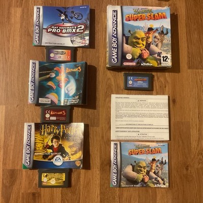GBA Nintendo Gameboy Advance inkl. 3 Spiele & Anleitungen + 1 OVP Spiel komplett