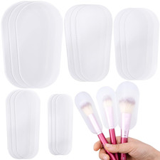 15Pcs Clear Makeup Brush Covers, Plastic Dust...