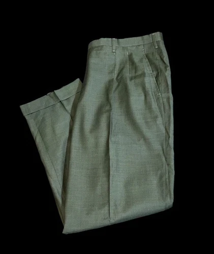 SPLENDIDO ABITO HERMÈS VERDE LUSSO LANA JOHN COOPER SAVILLE FILA PANTALONI 40X31