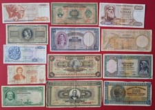 1000 Drachmai Greece 1926 / 500 Drachmai 1939 50 Drachmai 1935 100 Drachmai 1927