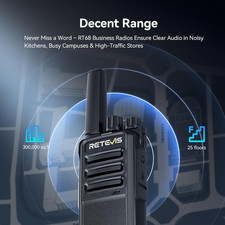 RT68 Two-Way Radios Long Range, Walkie Talkies for Adults, 2 Way Radio with E...