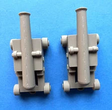 Original 3-D print 1800s naval gun cannon 3-inch hard plastic toy for soldiers
