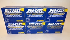 6 BOXES Duo-Fast 5016-C 1/2" Galvanized Wide Crown Staples (5000 ct per box)