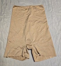 Spanx High-Waisted Shaper Shorts Tummy Control Soft Nude Size XL Cotton Lined EC