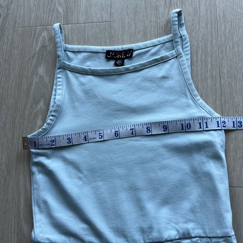 J Crew Pintuck Mixy Dress XXS Light Blue edgewater Sleeveless Pleated Detail - Picture 4 of 12