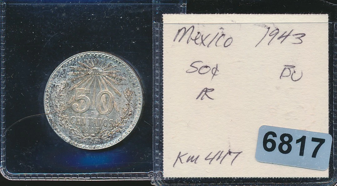 50 Centavos Silver 1943 Year Mexican Coins (1905-Now) for sale | eBay