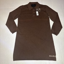 Unused MARC JACOBS The 3/4 Tennis Dress Shaved Chocolate Cotton Nylon Size L