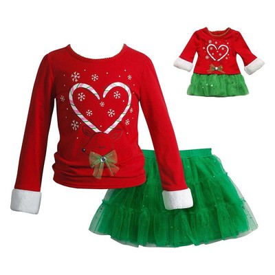 girls matching christmas outfits