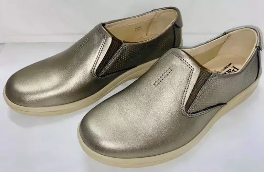 Ladies Padders Bronze Slip On Shoe Women s Flat Wide Fit Shoe Brand New