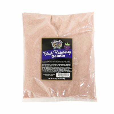 Black Raspberry Gelatin || 1.5 Lb || Powdered Fruit Flavored Bulk Dessert Mix