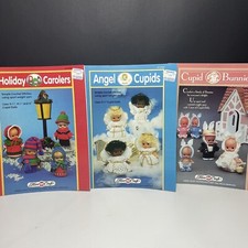 Fibre Craft Crochet Patterns Lot of 3 FCM 282 FCM 299 FCM 300 Christmas Easter