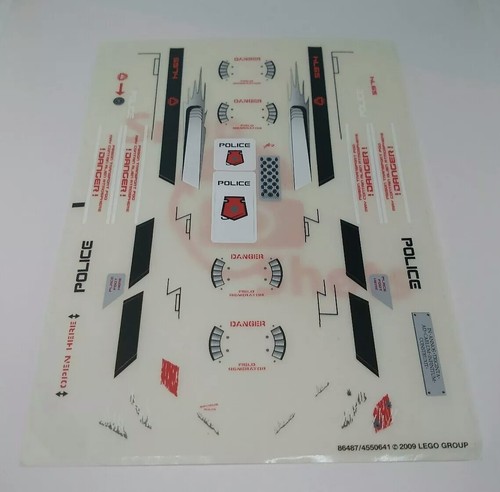 Lego 5974 Sticker Sheet Space Police Galactic Enforcer Sets Parts Minifigures - Picture 2 of 2