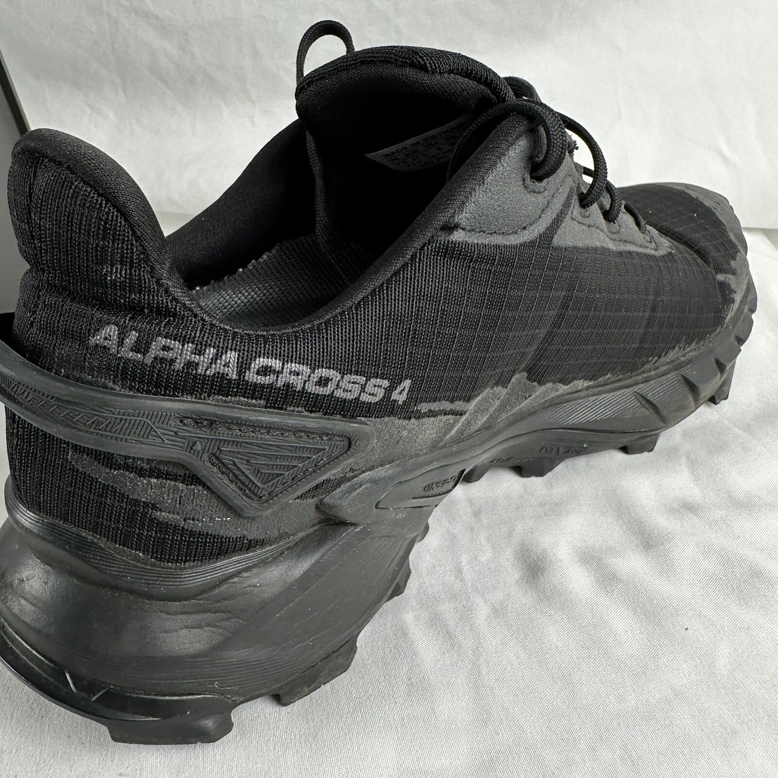 Scarpa da trekking Salomon Alphacross 4 da uomo trail runner nera US 8 SOLETTE SOSTITUITE