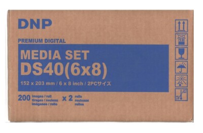 DNP DS40 6x8 Papier + Farbband für 400 15x20 Drucke
