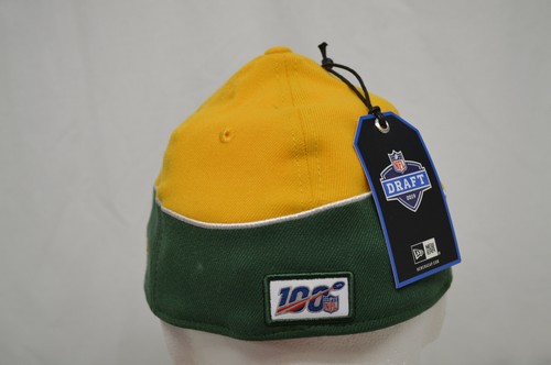 Green Bay Packers NFL 2019 Draft New Era 3930 Stretch fit hat M/L GB city flag - Picture 4 of 8