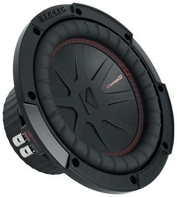 KICKER 48CWR84 CompR 600 Watt 8'' Subwoofer DVC 4-ohm Car Audio Sub CWR8-4 COMPR8