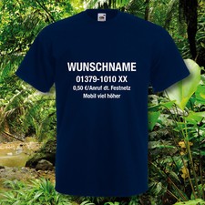 T-Shirt Dschungelcamp Wunschname Nr. Dschungel Karneval Fasching Gruppenkostüm