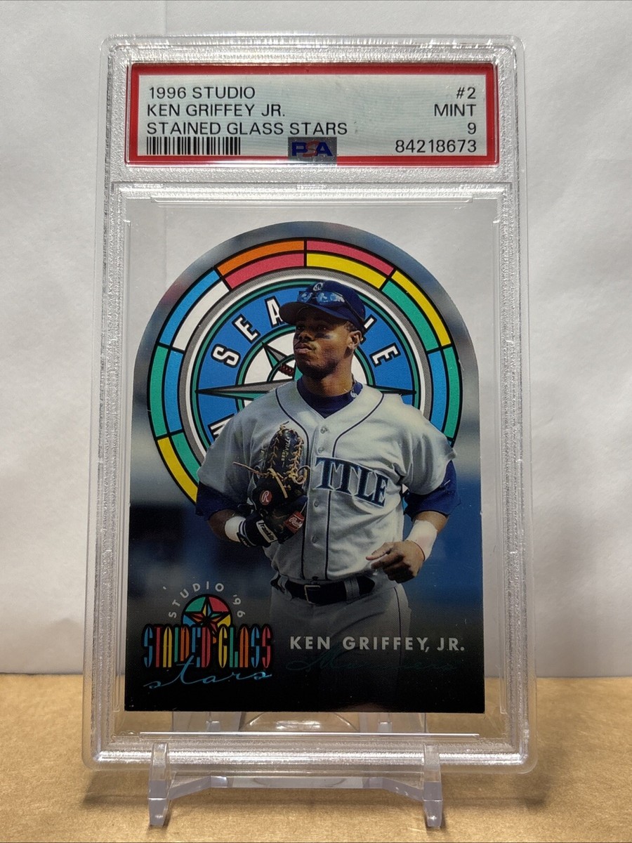 1996 STUDIO STAINED GLASS STARS KEN GRIFFEY PSA 9 MINT #2