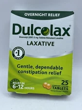Dulcolax Stimulant Laxative Tablets 25 Comfort Coated Tablets Exp. 06/2026