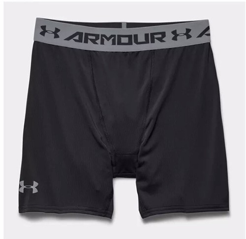 Neu mit Etikett Under Armour Heatgear Kompressionstrainingsshorts Unterwäsche schwarz Größe SMALL