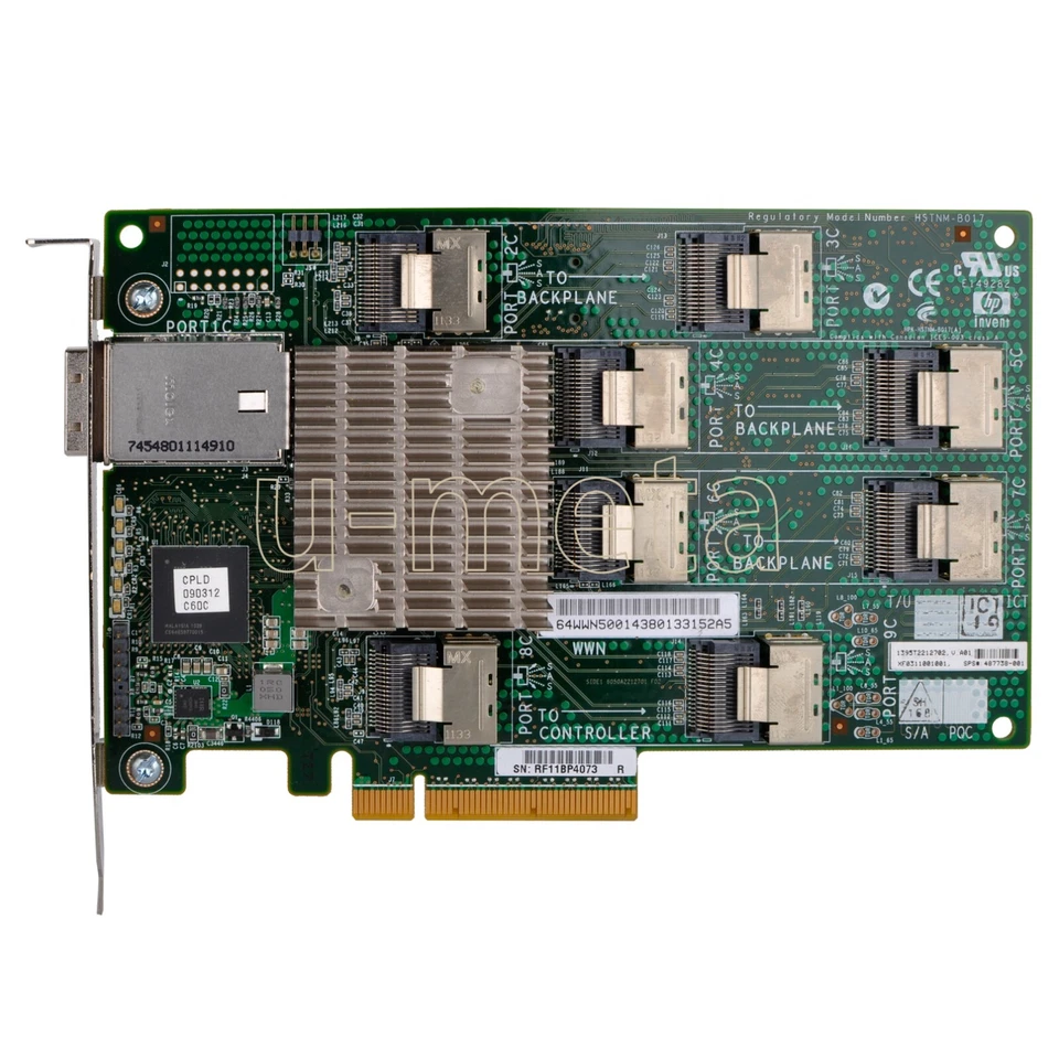 HP 3Gb/s 24 Ports PCIe 2.0x8 Cache Memory Expander Card 487738-001 468406-B21 - Image 2 of 3