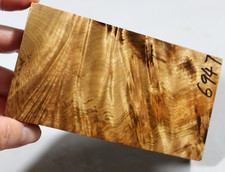 Inlay Wood Flame Golden Camphor Burl Box Making Marquetry Veneer 5"x2.7"x0.6"