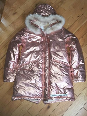 j crew metallic puffer jacket