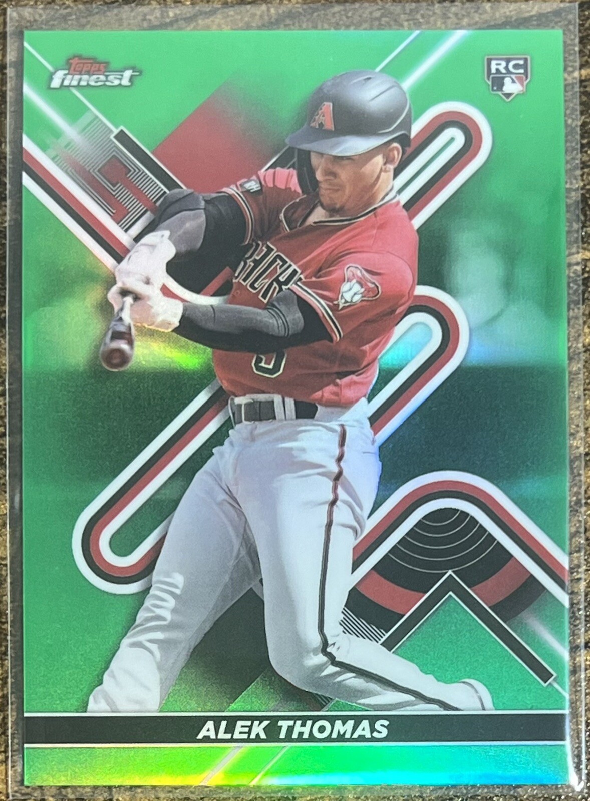 2022 Topps Finest Alek Thomas Green Refractor Rookie #60/99 Diamondbacks #43