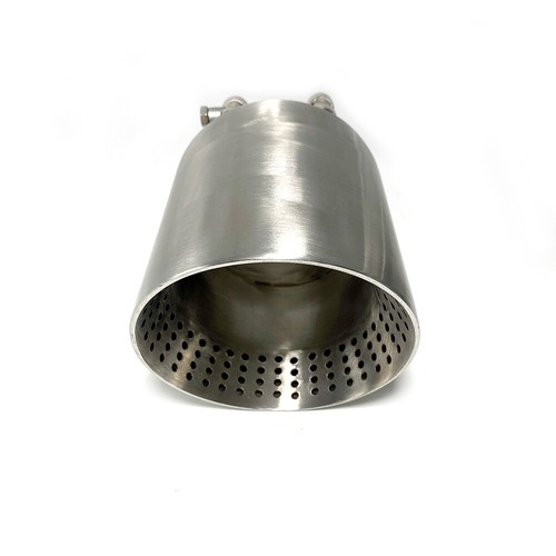 Matte/Glossy/Black Stainless Steel Universal Pipe Exhaust Tip TailPipe Out:101mm - Foto 3 di 12