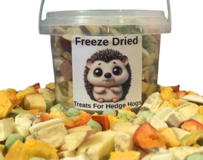 Freeze Dried Fruit & Veggie Treats for Hedgehogs, Foraging, Enrichment 1oz