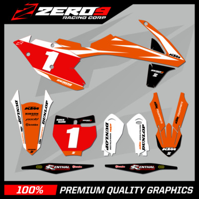 Custom MX Grafik Kit: KTM SX SXF EXC EXCF XC XCW 125-500 - OEM ORANGE