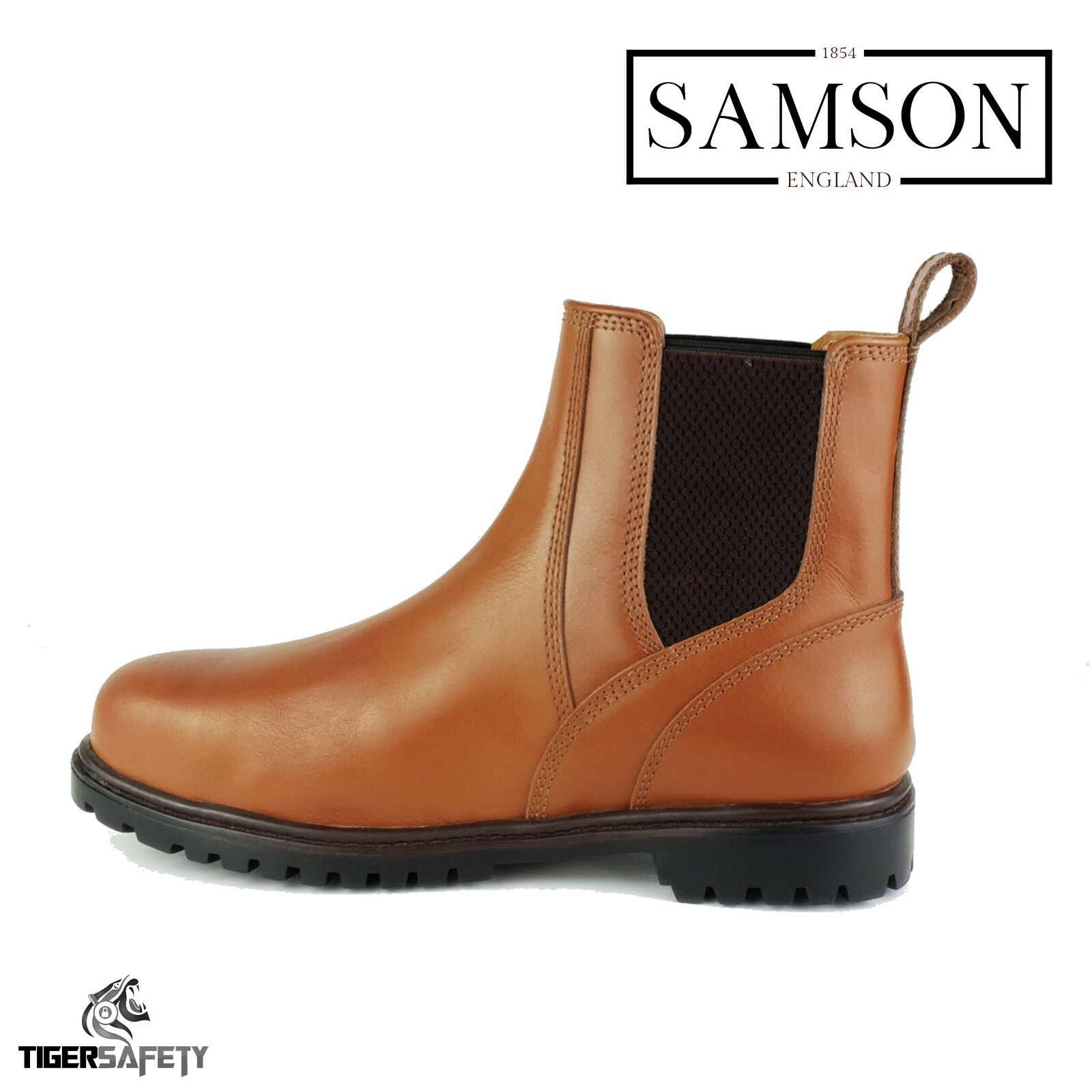 Samson Albany S3 SRC Heavy Duty Steel Toe Cap Chelsea Dealer Safety