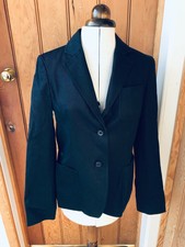 Gloverall Fitted Navy Stretch Fitted Hacking Jacket Uk 32 Approx Uk 8 Bnwt