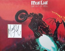 MEATLOAF Signed 14x11 Photo Display BAT OUT OF HELL COA