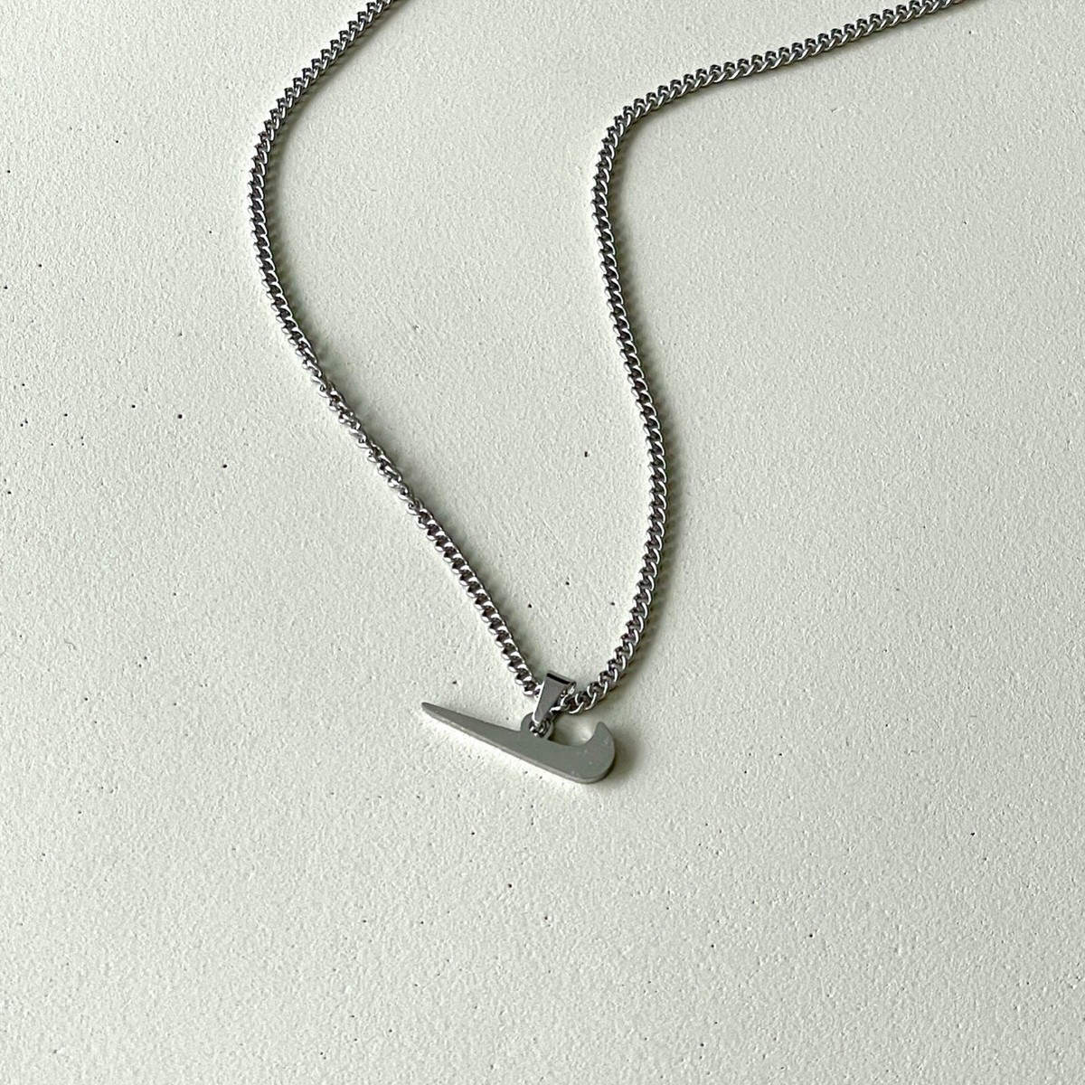 90s〜00s Nike Vintage Necklace NEW Nike GOLD NECKLACE Stainless Steel 20