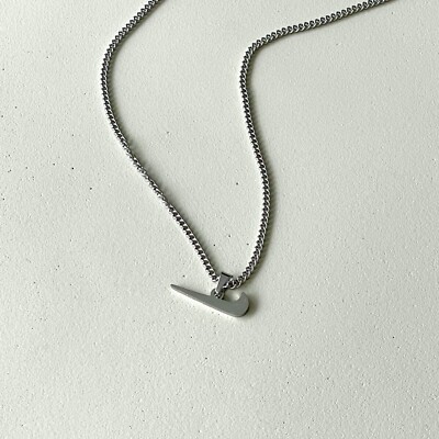 Sterling Silver Nike Necklace Amazon Nike Inspired Logo Pendant