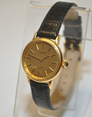 Stunning VETTA Incabloc 18k Yellow Gold 17J Manual Wind 26mm Swiss Women's  Watch | eBay