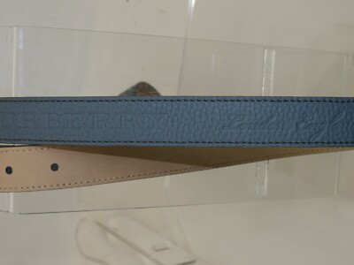 BURBERRY THOMAS 25 DUSTY BLUE GRAIN LEATHER LOGO WOMEN display picture 1