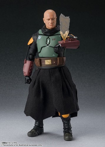 S.H.Figuarts Star Wars The Mandalorian Boba Fett 155 mm ABS & PVC & tissu - Photo 6/10